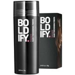 BOLDIFY Hair Fibers (Hazel Brown) Undetectable & Natural - Giant 28g Bottle - Completely Conceals in 15 Sec - Topper for Women & Men​