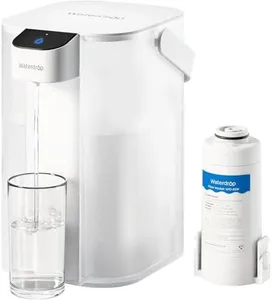 Waterdrop Electric Water Filter Pitcher, Rechargeable 200-Gallon Water Dispenser, Instant 15-Cup Countertop System, NSF/ANSI 401&53&42&372, Reduce PFAS, Lead, Chlorine, White, NOT Reduce TDS