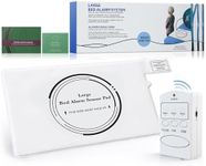 Bed Alarms for Elderly Dementia Patients Bed Alarms for Elderly Adults Safety Seniors Bed Sensor Alarm 20 x 30 in with Early Fall Prevention Alert Undermattress Pad & Wireless Caregiver Pager