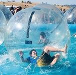 Water Walking Ball, 1.5M/1.8M/2M/2.2M/3M Human Hamster Ball, Swimming Pool Water Entertainment Toys For Pool/Lake/River Clear Dancing Ball Water Roller Wheel 3M