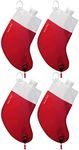 Party Flasks Santa Stocking Drink Wine Beverage Dispenser Holder Funny Holiday Gag Gifts Yankee Swa for Christmas Party Celebration – Pack of 4