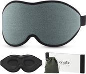 onaEz Sleep Mask, Women Men 2024 Upgraded Lightweight Eye Mask, Tota Darkness Sleeping Mask with Earplugs, Comfortable ＆ Breathable Eye Cover, Night Blindfold for Travel, Nap, Sleep