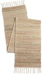 The Home Talk Table Runner 13'' x 72'' Eco-Friendly Hand-Made Vintage Jute Mats for Parties, Dining Table, Wedding, Boho Table Runner, Perfect for Decor - Natural Jute