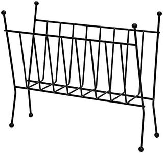 BLKP N-7568 Pearl Metal Magazine Rack Limited Black Width 15.0 x Depth 6.7 x Height 13.0 inches (38 x 17 x 33 cm) Wire BLKP Black