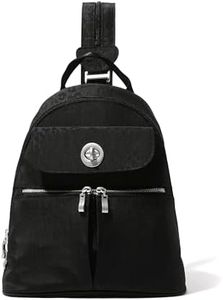 Baggallini Naples Convertible Backpack, Black Cheetah Emboss, One Size