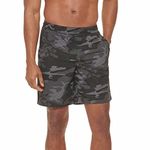 Kirkland Signature Men's Swim Shorts, Black Camo, Medium