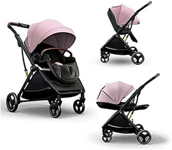 StarAndDaisy Multi-Purpose, Multi-Adjustment Stroller pram Travel Friendly, Broad seat & Bed Buggy for 0-36 Months (Coballe Pink)