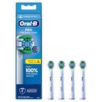 Oral-B Pro Precision Clean Electric Toothbrush Head, X-Shape And Angled Bristles for Deeper Plaque Removal, Pack of 4 Toothbrush Heads, White