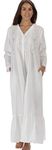 The 1 for U 100% Cotton Ladies Victorian Style Nightgown 7 Sizes - Kate (Small)