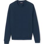 Lands' End School Uniform Adult Long Sleeve Crewneck Sweatshirt, Classic Navy, X-Large