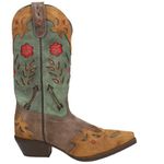 Laredo Women's Miss Kate Western Boot,Brown/Teal,7.5 M US