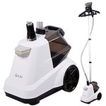 SALAV X3A Commercial Full-Sized Garment Steamer with Foot Pedals and Extra Large 3L Water Tank, 1800 watts (White)