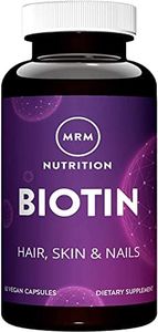 MRM Nutrition Biotin | Hair + Skin + Nails | Cellular Energy | Vegan + Gluten-Free | Non-GMO Project Verified | 60 Servings