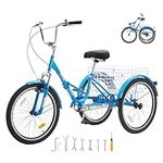 VEVOR Folding Adult Tricycle, 26-In