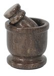 Radicaln Mortar and Pestle Set - Oceanic Palm Size 2.5" Portable Handmade Marble Mortar and Pestle | Small Mortar and Pestle for Altar Supplies Mortar and Pestle for Grinding and Seasoning Spices