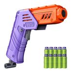 Dart Zone Max Solo Pro Foam Dart Blaster Gun - 120 FPS Single Shot Foam Dart Blaster for Adults - Mini Foam Blaster for Children from 14 Years with 1 Dart Capacity, Quick Fold Action & 10 Darts
