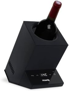 H.Koenig LVX26 Wine Cooler, White Wine, Red Wine, Rosé, Champagne, Up to 9 cm Diameter, Adjustable Temperature from 5°C to 18°C, Digital Control, Thermoelectric System, 72 W