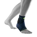 Bauerfeind Sports Ankle Support - Breathable Compression - Figure 8 Taping Strap - Air Knit Fabric for Breathability - Designed for Secure Fit and Maximum Freedom of Movement (Black, Medium/Right)