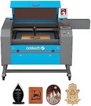 OMTech 100W CO2 Laser Engraver with LightBurn, 20x28 Inch Laser Engraving Cutting Machine with 4 Way Pass Through Air Assist Water Pump Wheels, Industrial Laser Cutter for Wood Glass Acrylic More