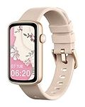 SHANG WING Smart Watches for Women Compatible with iPhone Android Phones, LYNN2 Slim Women's Watch Fitness Tracker Digital Watch with Heart Rate Monitor Pedometer Step/Sleep Tracker Waterproof Pink