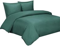 Royal Hotel BAMBOO Duvet Cover 100% BAMBOO Viscose Comforter Cover - Duvet Cover Set with Corner Ties and Button Closer, King/Cal King size Teal