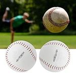 Longzhuo Professional Baseballs,Softball Ball Training,12in Softball Ball,2pcs Pvc Hand-Stitched Soft Foam Baseballs For Adult Youth Training Professional Baseball Games