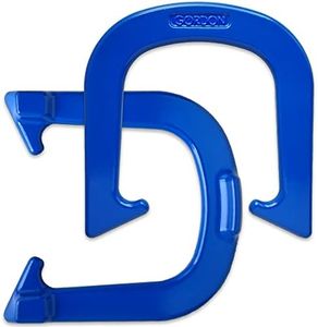 Gordon Professional Pitching Horseshoes - Blue Finish - NHPA Sanctioned for Tournament Play - Drop Forged Construction - One Pair (2 Shoes) - Medium Weight