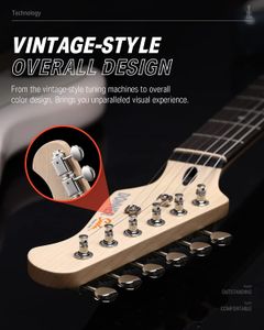 Donner 39-Inch Electric Guitar Kit – Polar White