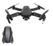 Voxmtix E88 Drone with 1080P Camera 2 Batteries One Key 360� Flip with Aerial Photography Drone Multicolor Take Off Land Altitude Hold Automatic Avoidance Obstacles (E88 Double Battery)