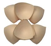 6 Pairs Bra pad Insert For sports bra or Bikini Tops (Beige, C/D Cup), Beige