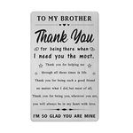 Brother Gifts from Sister, Brother Gifts Cards from Sister, Sibling Birthday Wedding Adult Presents