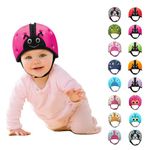 SafeheadBABY Award-Winning Infant Safety Helmet Baby Helmet for Crawling Walking Ultra-Lightweight Baby Head Protector Expandable and Breathable Toddler Head Protection Helmets - Ladybird Pink