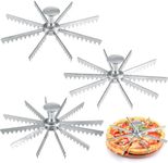 Hushee 3 Pcs Pie and Cake Marker Aluminum Alloy Guideline and Portion Divider Cake Cutter 8, 10, 12 cut Silver Pie Slice Cutter Baking Tools Kitchen Accessories Cook Supplies for Cheesecake Pizza