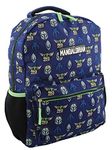 Star Wars Mandalorian Baby Yoda Boy's Girl's Adult 16 Inch School Backpack, Blue/Green, One Size, Star Wars Mandalorian Baby Yoda 16 Inch School Backpack