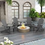 LUE BONA HDPS Adirondack Chairs Set