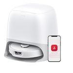 roborock Qrevo Curv Robot Vacuum and Mop, 18,500Pa Suction, Zero-Tangling, DuoDivide Main Brush, FlexiArm Arc Side Brush, FlexiArm Mop, AdaptiLift Chassis, Self Washing & Drying, Self-Emptying