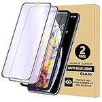 Elexal iPhone 11 Screen Protector, iPhone 11 Anti Blue Light Tempered Glass [Full Glue Screen Coverage] [Bubble Free] [Installation Frame] Gorilla Glass iPhone 11 [2 Pack]