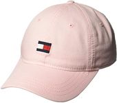 Tommy Hilfiger Men’s Cotton Ardin Adjustable Baseball Cap, Crystal Rose, One Size