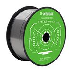 Reboot Flux cored Wire 0.8MM Welding Wire 1KG E71T-GS Without Gas Welding FCAW for MIG Welder Self Shielded Gasless Welding Wire Stainless Steel Welding MIG Welding Wire Spool Roll