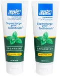 Epic Xylitol Toothpaste - Sugar Free & Aspartame Free Toothpaste Sweetened w/ Xylitol for Clean Teeth & Gum Health (Spearmint, 4.9oz Tube, 2 Tubes)