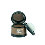 HAPPY HEADS Hair Line Powder | Instant Coverage For Small Bald Patches | Conceal Greys Root Touch Up Powder For Both Men And Women. (Dark Brown), 1 Count