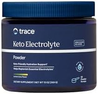Trace Minerals | Keto Electrolyte Powder | Sugar Free, Full Spectrum | Avoid Dehydration, Muscle Cramps, for Energy and Endurance | Gluten Free, Vegan | Lemon Lime | 55 Servings
