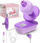 Electric Yarn Winder for Crocheting, High Speed, Upgrade Three Gears Adjustable, 4-10oz Large Capacity Automatic Yarn Ball Winder,Spinner, The Helper for Knitting Enthusiast, Purple