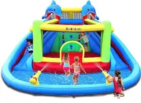 Causeair Inflatable Water Slide wit