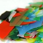 140g Confetti Glass COE90 Microwave Kiln Fusing Glass for Jewelry Making