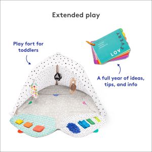 LOVEVERY Play Gym – Baby Activity Mat with Developmental Toys