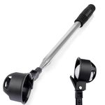 BIRDIEBLAST Professional Golf Ball Retriever, 15Ft/20Ft Stainless Steel Golf Ball Retriever for Water Telescopic (20ft, Black)