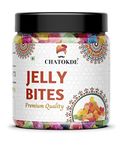 CHATOKDE Tasty Sugar Coated Jelly Candy Bites,Mixed-Fruit, 400 gram [Jar Pack]