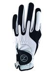 Zero Friction Men's Faux Leather, Spandex Left Hand Golf Glove (White, One Size)