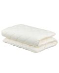 FULI Japanese Futon Mattress, Foldable & Portable Floor Lounger Bed, Roll Up Sleeping Pad, Shikibuton, Made in Japan (White, Twin)